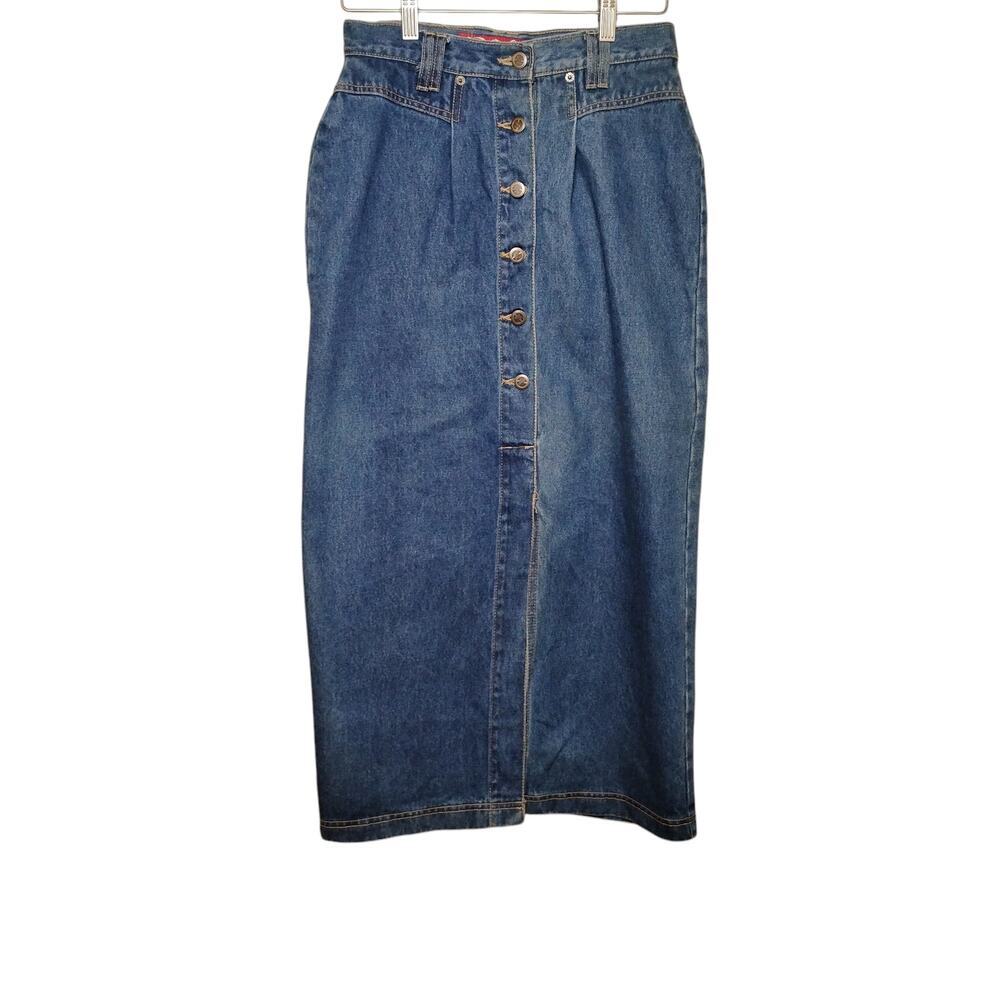 Vintage No Excuses Maxi Denim Skirt, 7/840